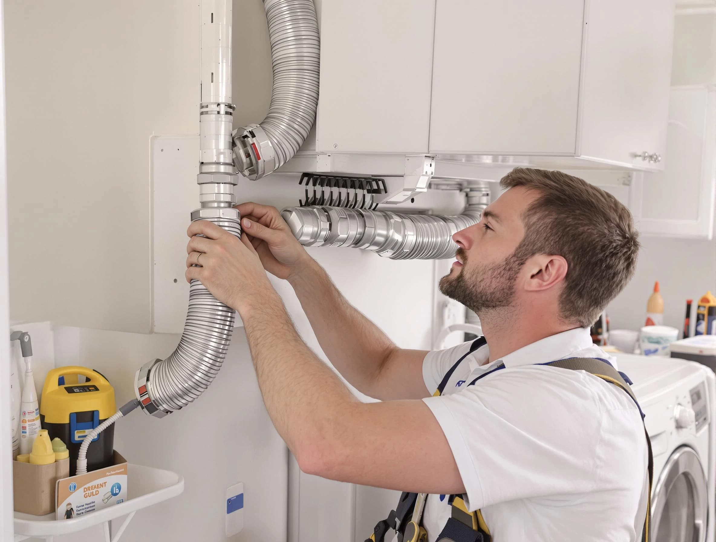 Professional dryer vent repair and installation by Johns Creek Dryer Vent Cleaning in Johns Creek