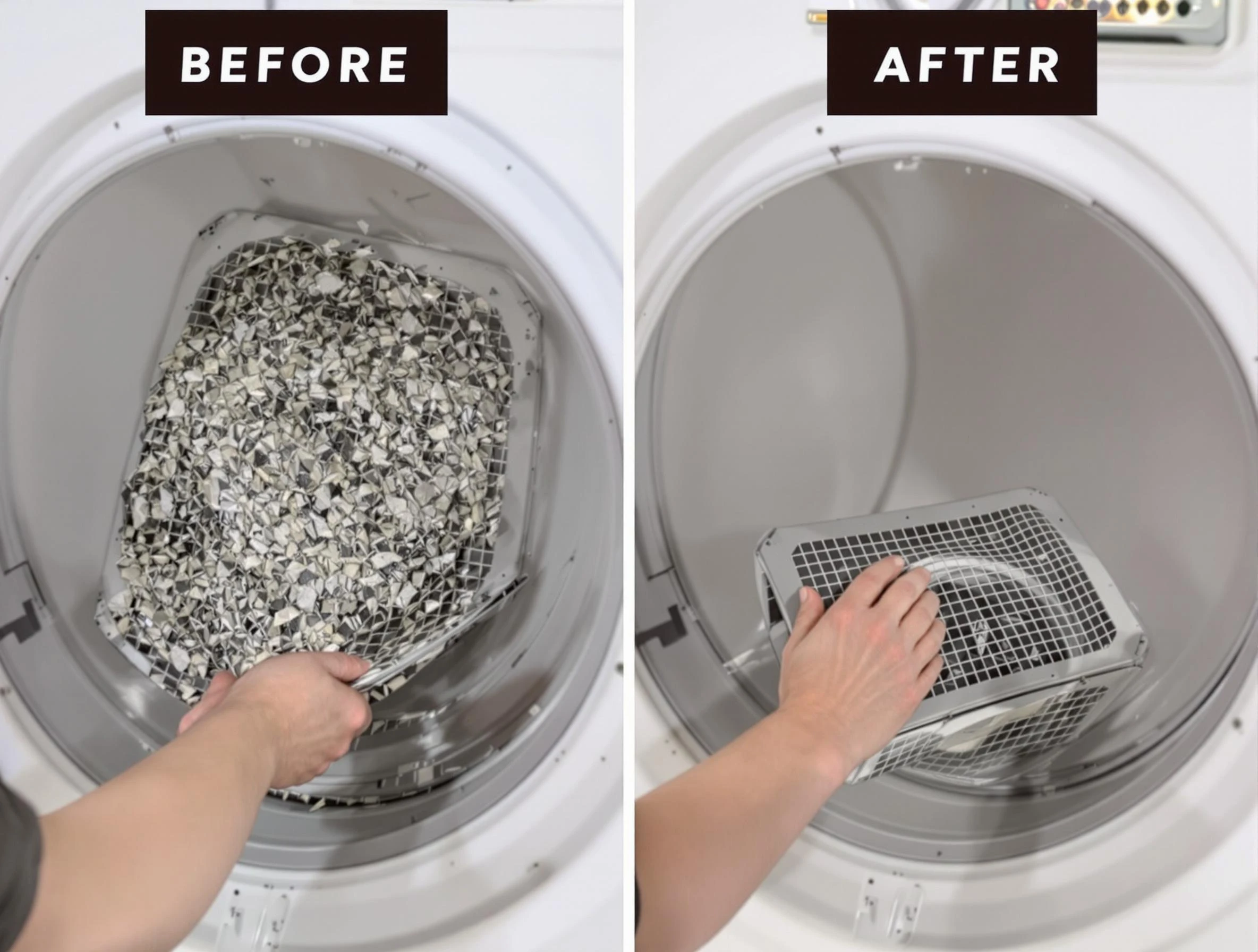 Professional lint trap cleaning by Johns Creek Dryer Vent Cleaning in Johns Creek