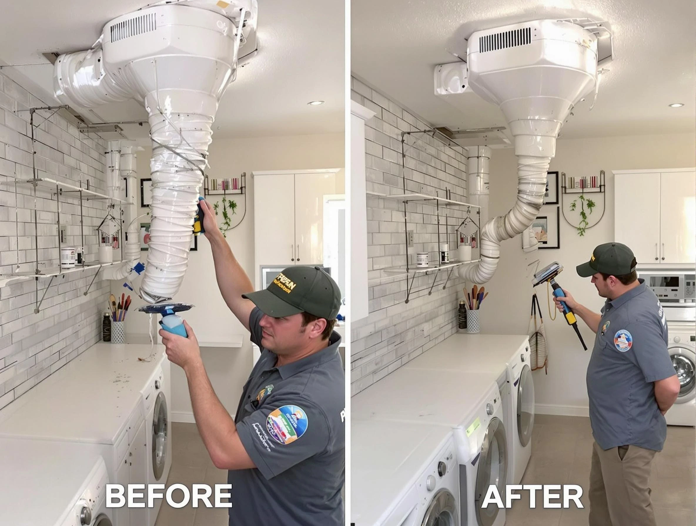Professional dryer exhaust vent cleaning by Johns Creek Dryer Vent Cleaning in Johns Creek