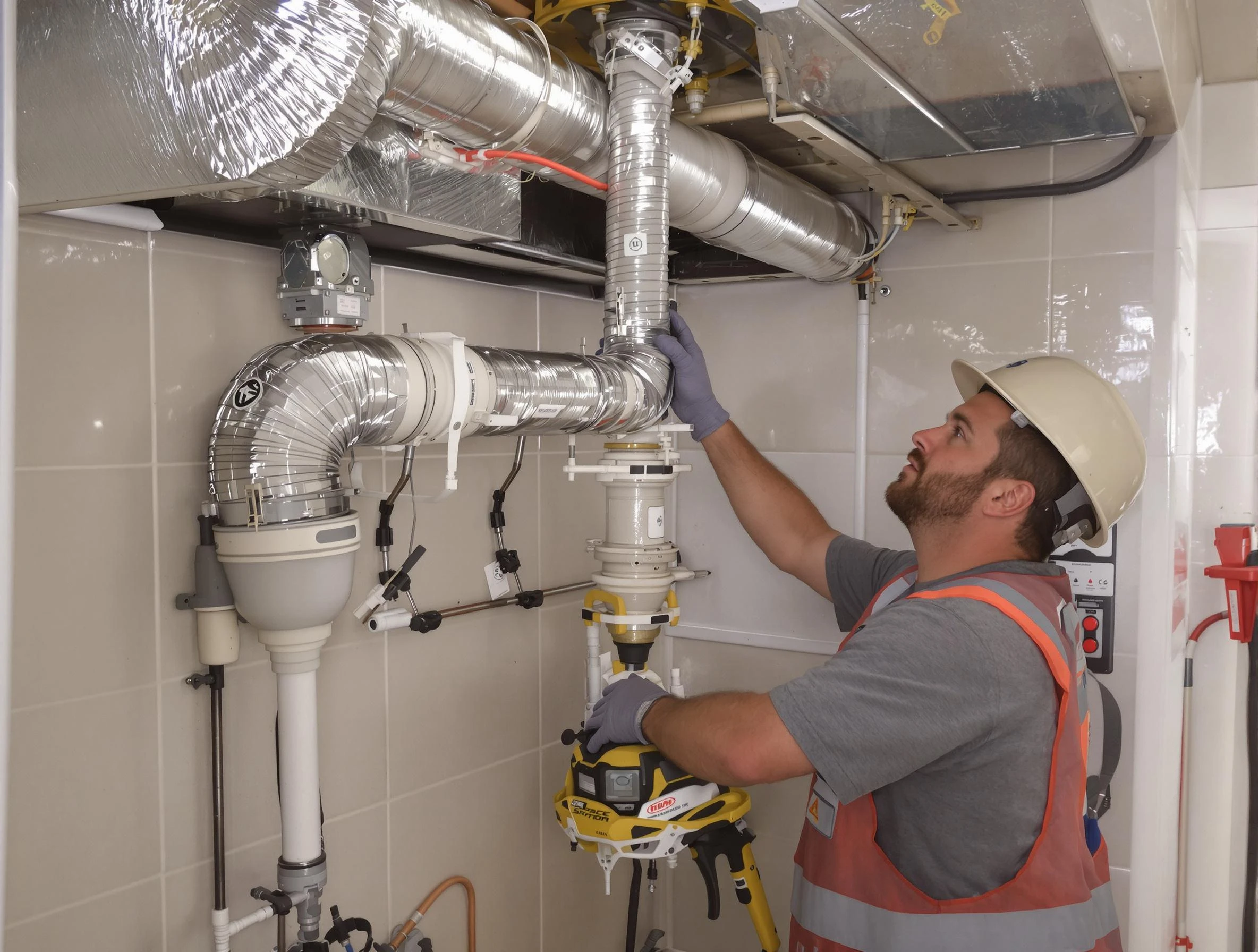 Johns Creek Dryer Vent Cleaning expert performing professional dryer vent repair and installation in Johns Creek